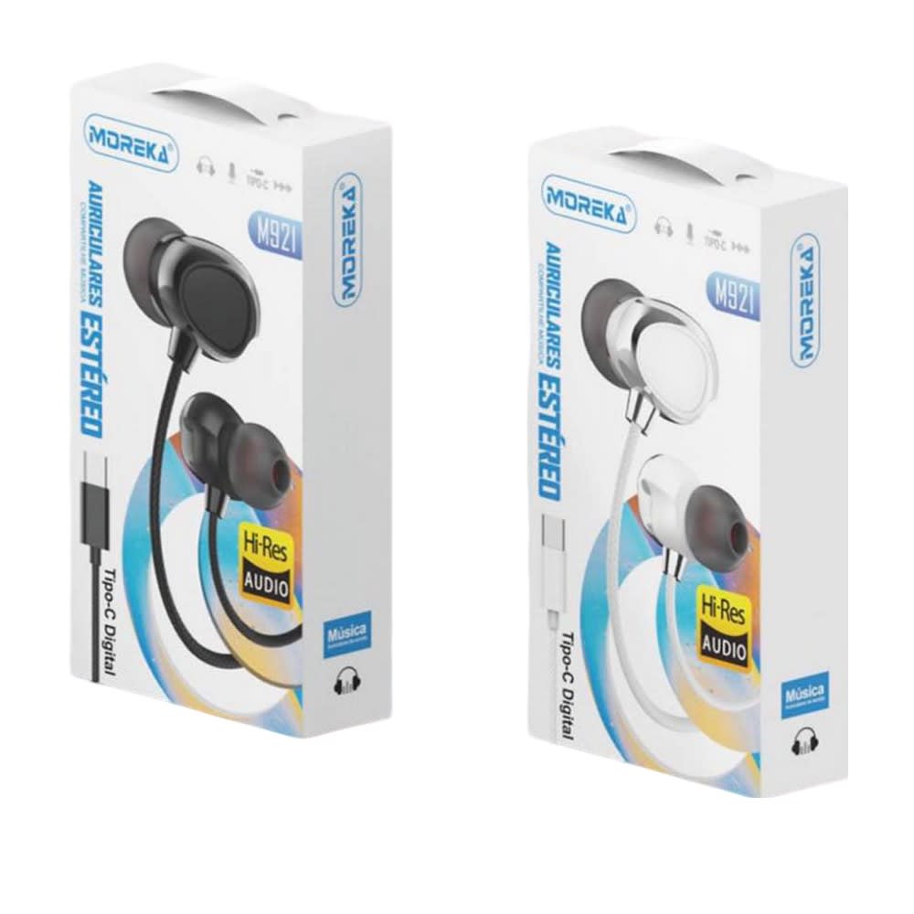 Audifonos Moreka M-921 Alámbricos Manos Libres conector tipo C 0