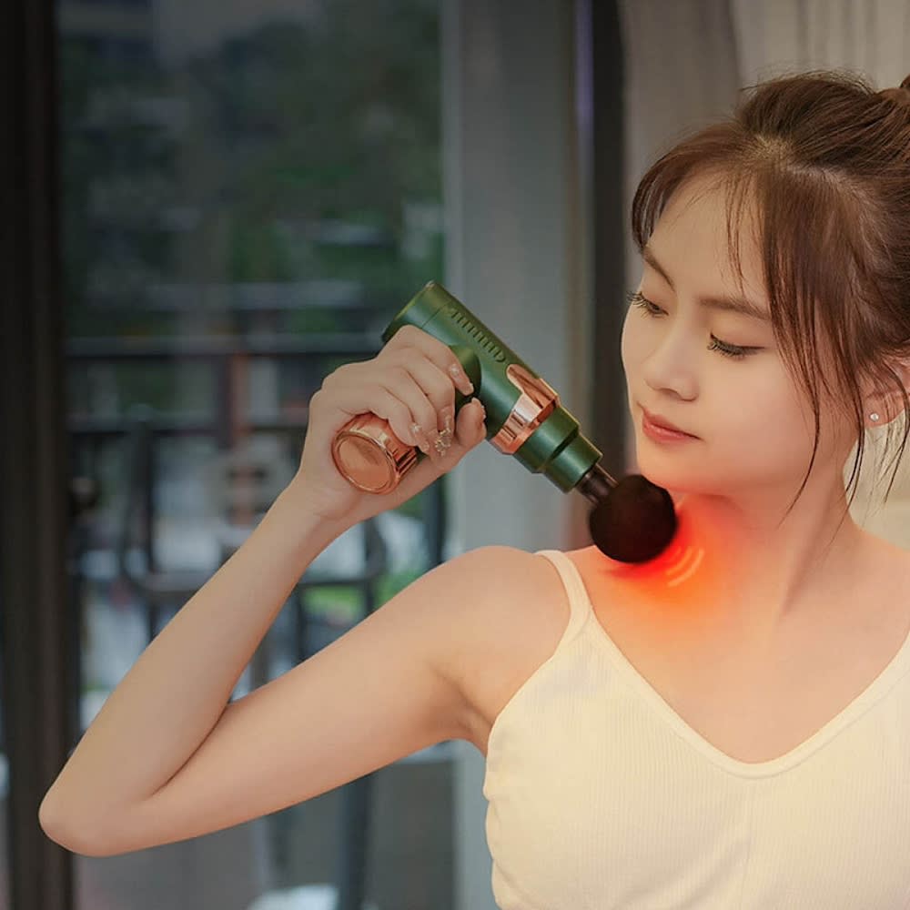 Pistola Muscular Masajeadora portátil Recargable Usb 6 Velocidades JY-7609