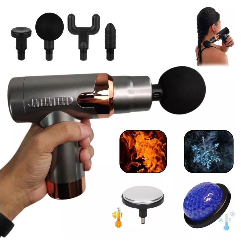 Pistola Muscular Masajeadora portátil Recargable Usb 6 Velocidades JY-7606