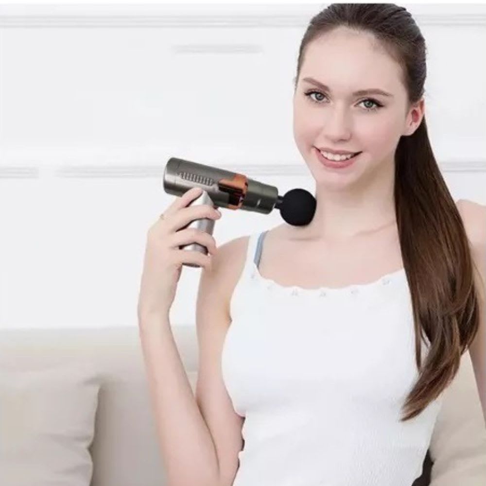 Pistola Muscular Masajeadora portátil Recargable Usb 6 Velocidades JY-7605