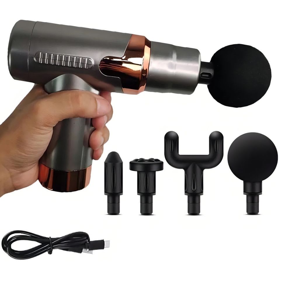 Pistola Muscular Masajeadora portátil Recargable Usb 6 Velocidades JY-7604