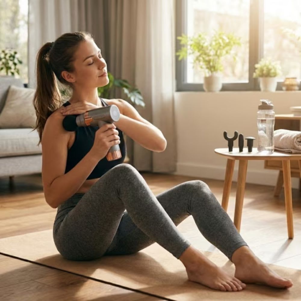 Pistola Muscular Masajeadora portátil Recargable Usb 6 Velocidades JY-7607