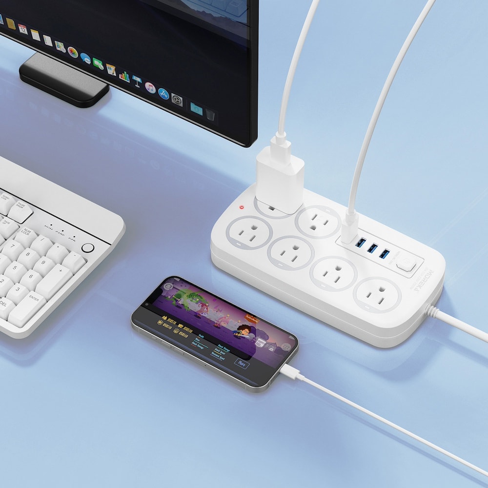 Multicontacto 6 Conexiones 4 Puertos Usb MC-J06U5