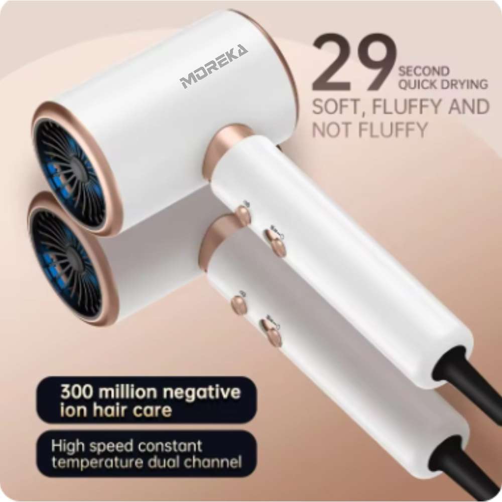 Secador de pelo 1600w, secado rápido, iones negativos, aire frío y caliente MCF-0033