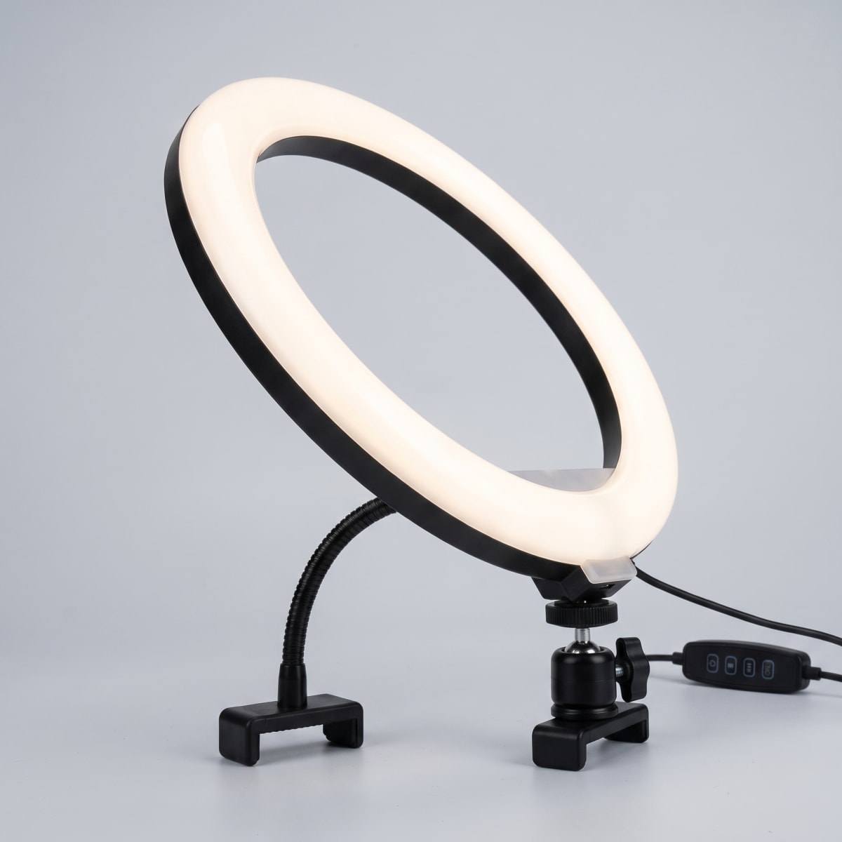 Aro de Luz MJ-30 LED RGB Ajustable 360° para Streaming1