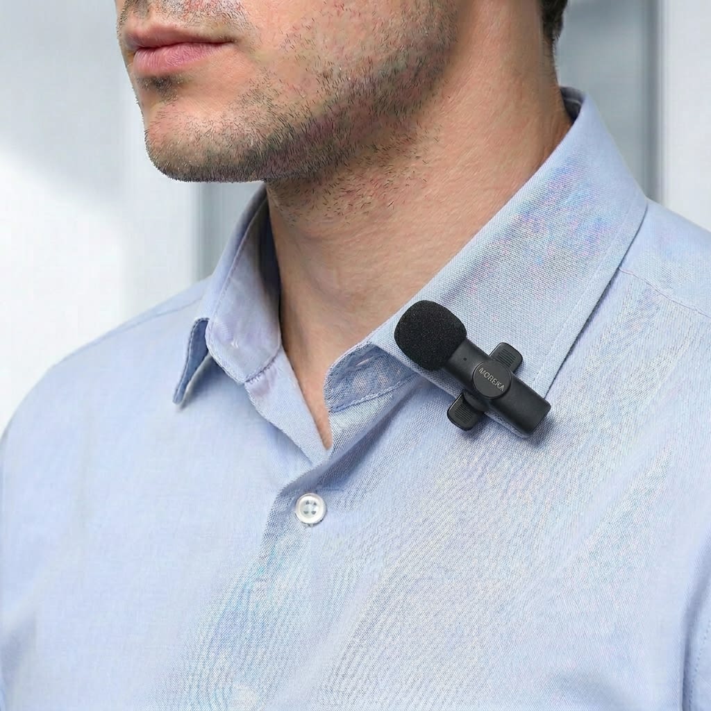 Micrófono  para celular Inalámbrico Pequeño MOREKA ML-022