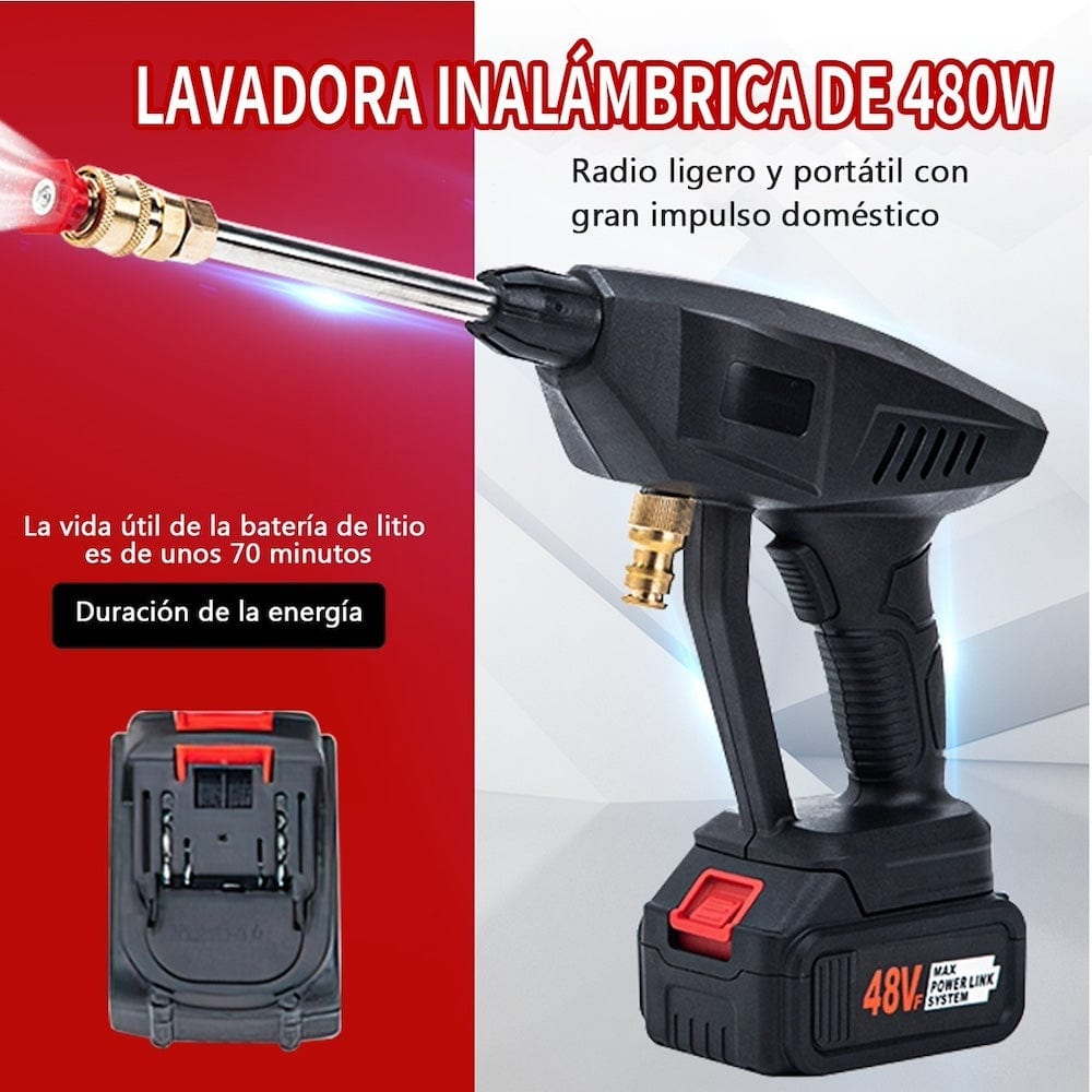 Hidrolavadora Portátil sin Cables 170W 48V MLS-054