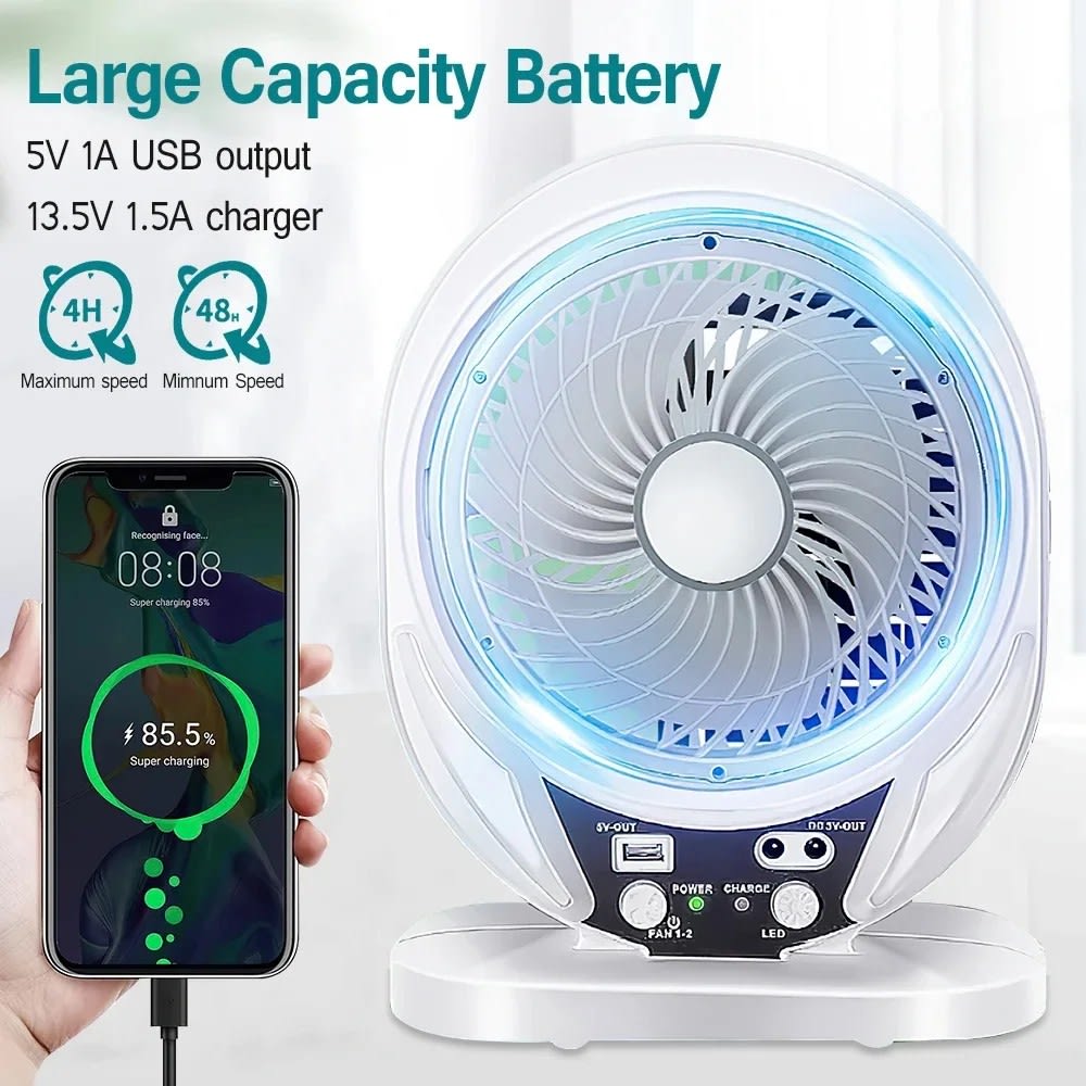 Ventilador 7 aspas 2 Velocidades 6