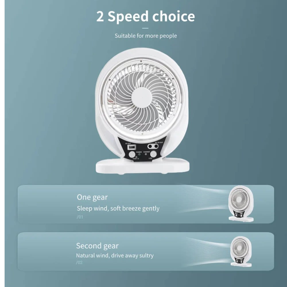 Ventilador 7 aspas 2 Velocidades 6