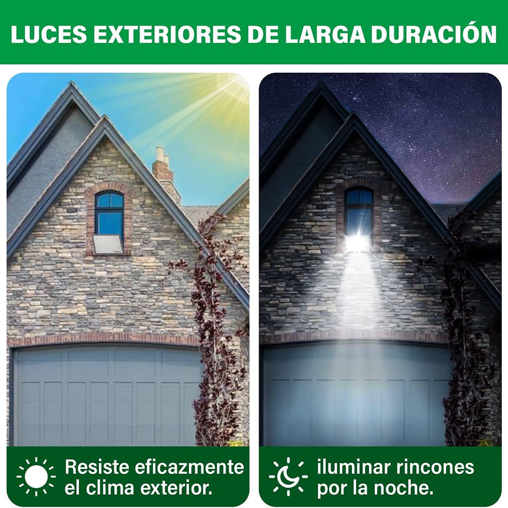 Reflector Solar 100W 6500mAh con Panel solares para intemperie IP67 MOR-100G5