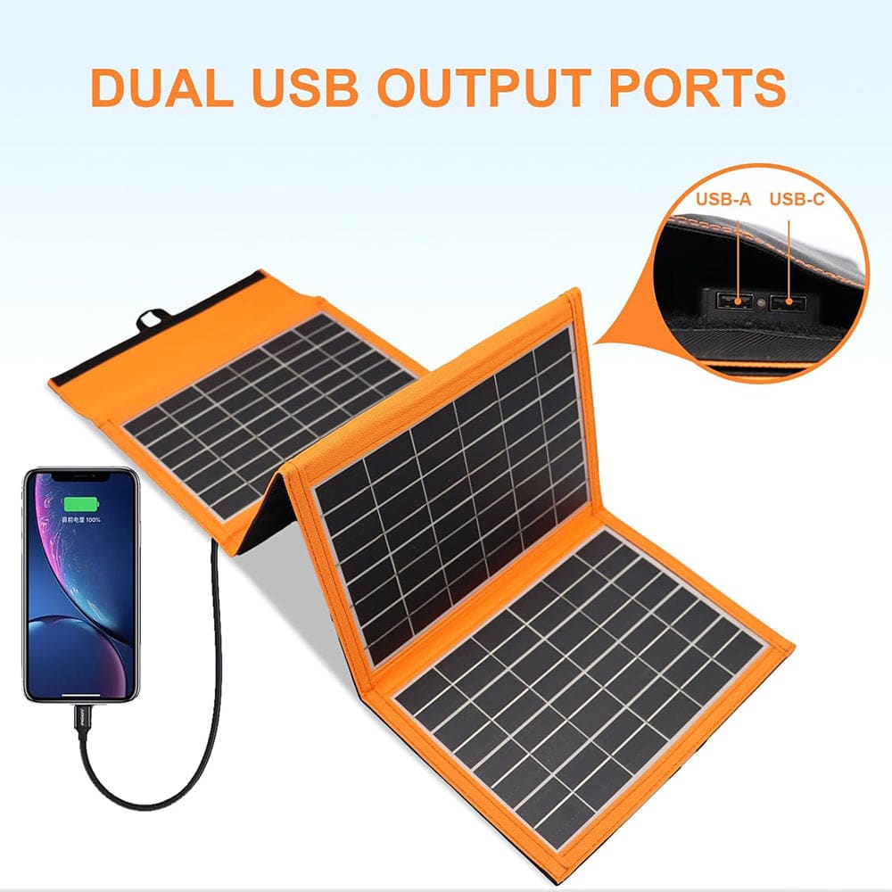 Panel Solar Portátil 20W 6V Moreka MOR-1306