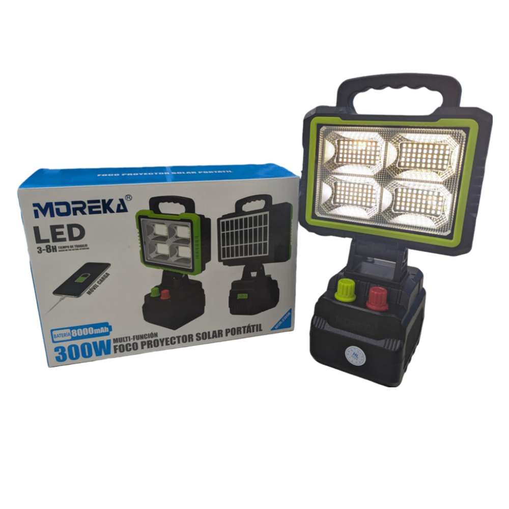 Reflector cargador Solar 300W 8000mAh Brillo ajustable MOR-2305b9