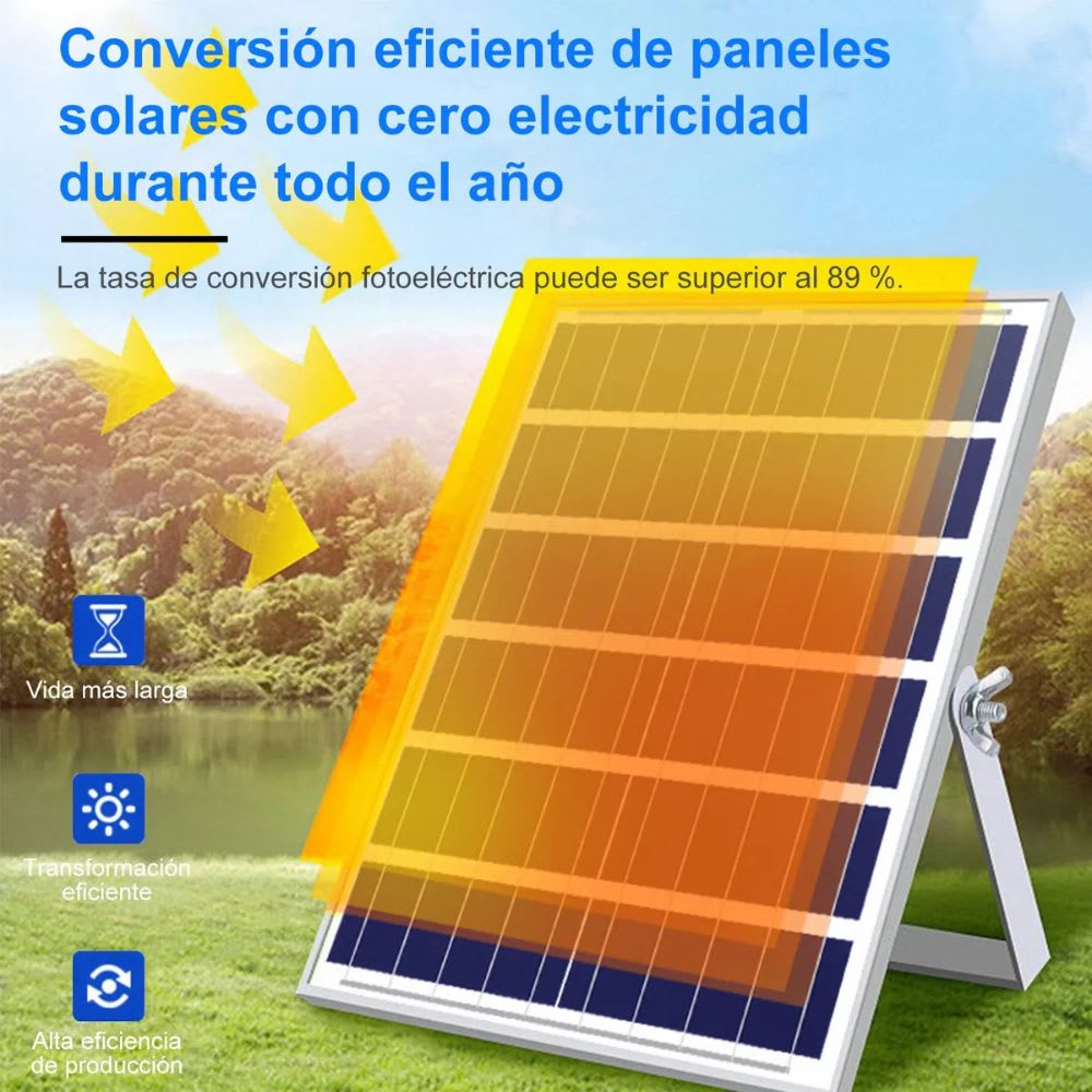 Reflector Solar 300W 20000mAh con Panel solares para intemperie IP67 MOR-300H5