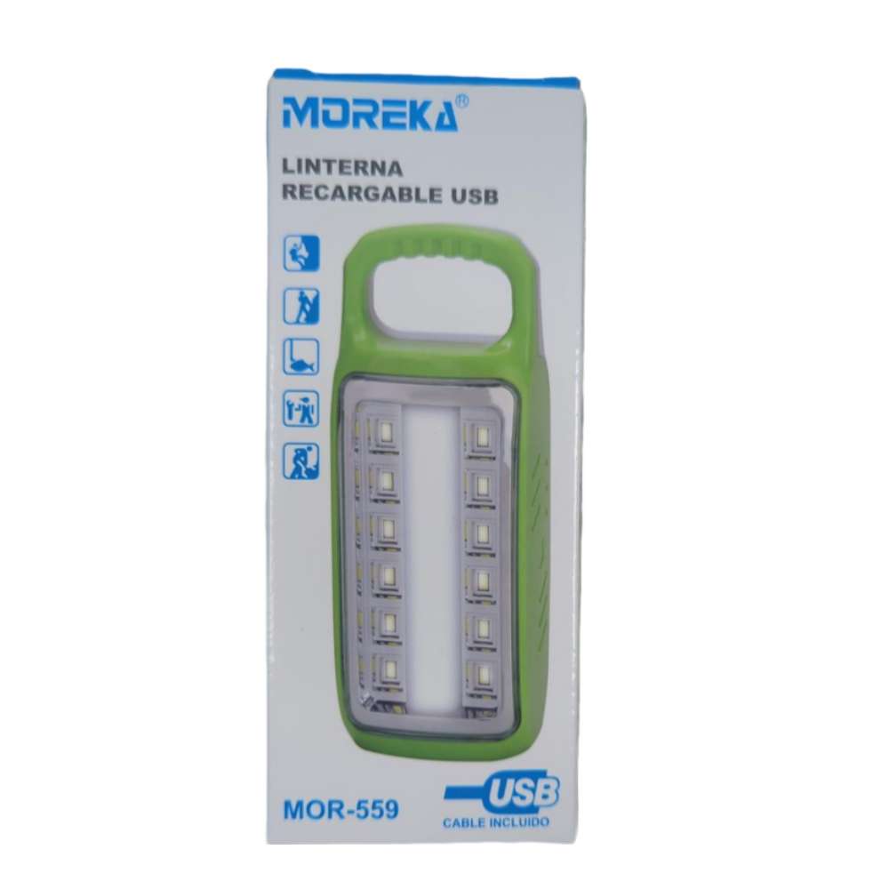 Lampara de Emergencia portátil Moreka MOR-559 14 Leds Recargable9