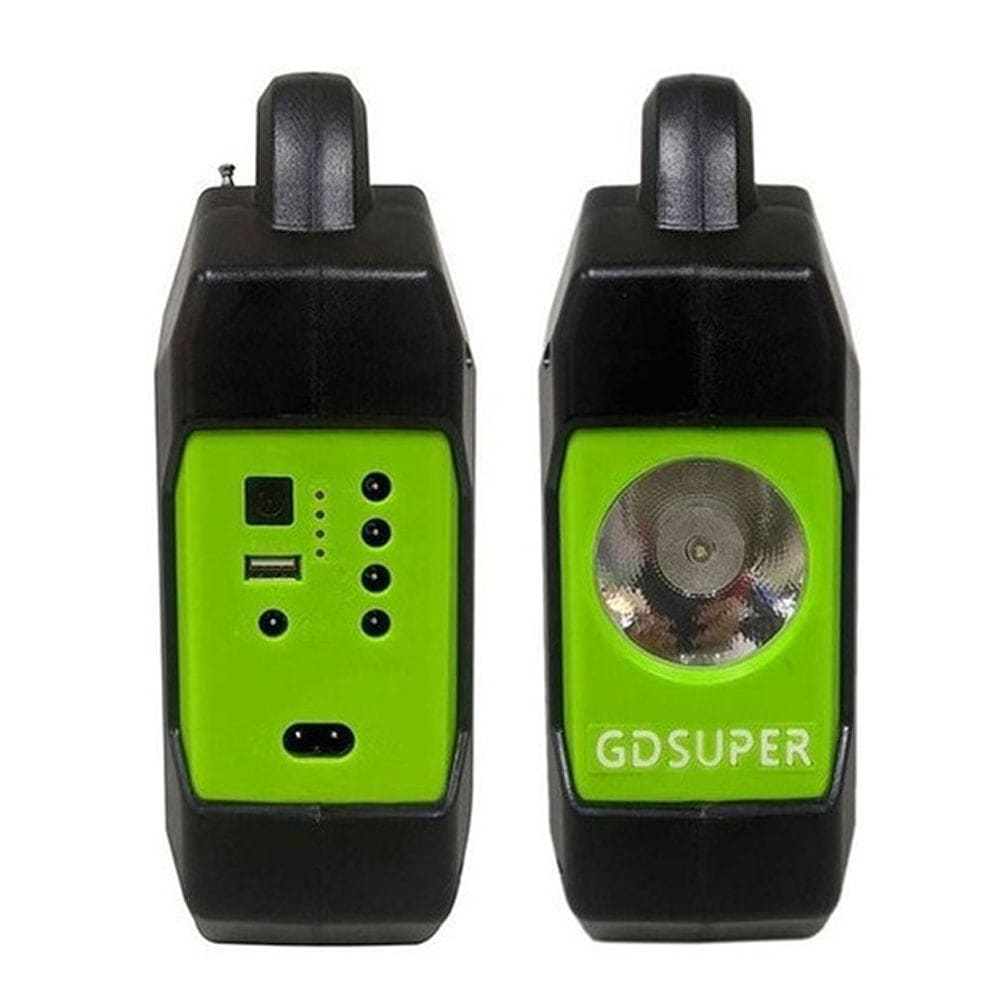 Mini Sistema Solar Radio FM 3 Focos Linterna Power Bank MOR-154