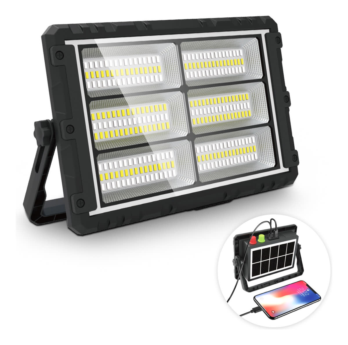 Reflector cargador Solar 200W 6000mAh plegable MOR-2301B1