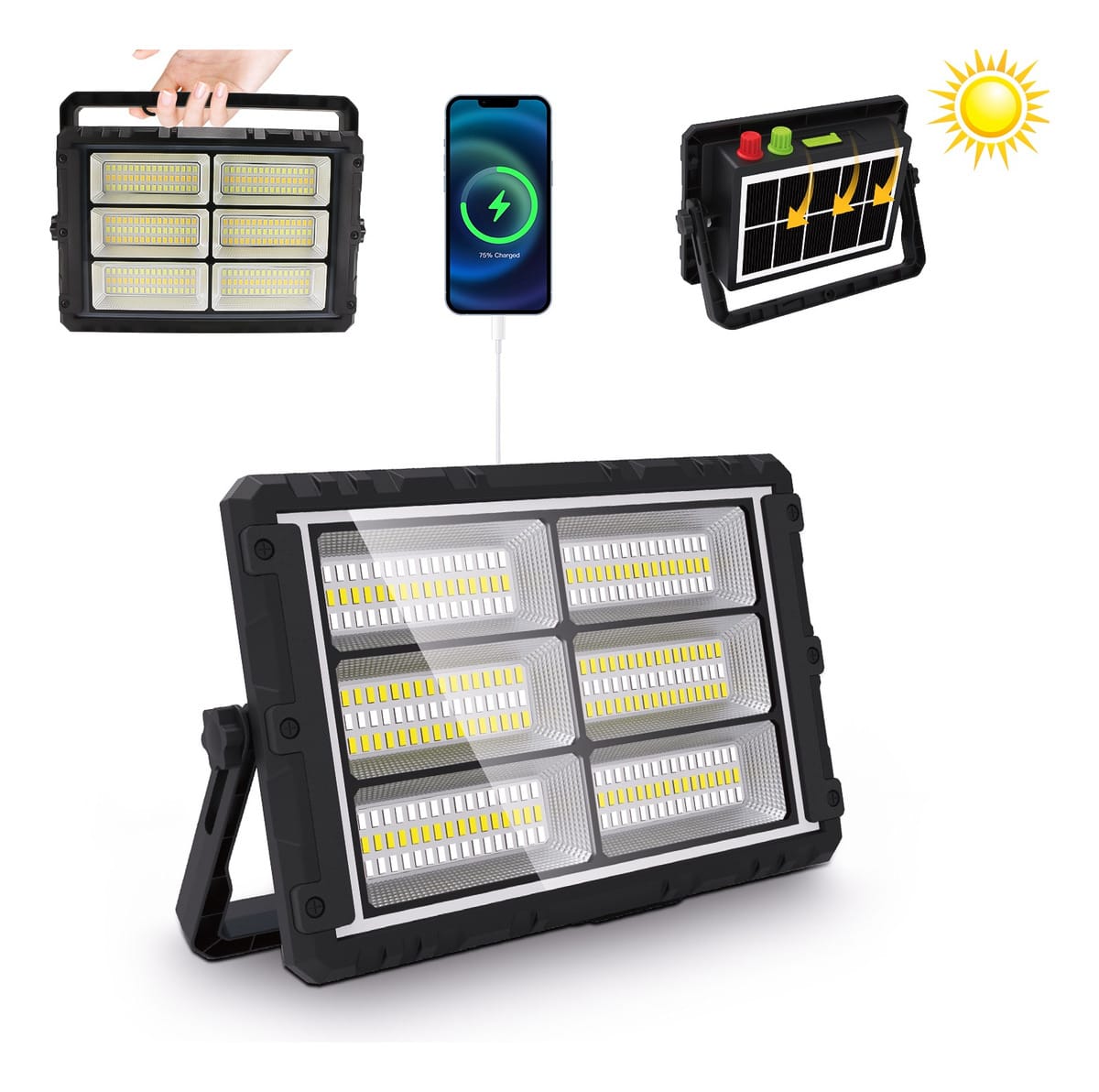 Reflector cargador Solar 200W 6000mAh plegable MOR-2301B2