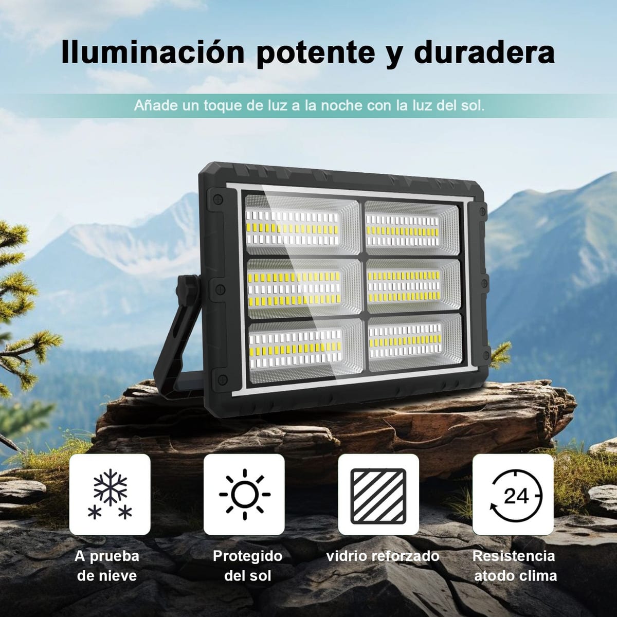 Reflector cargador Solar 200W 6000mAh plegable MOR-2301B3