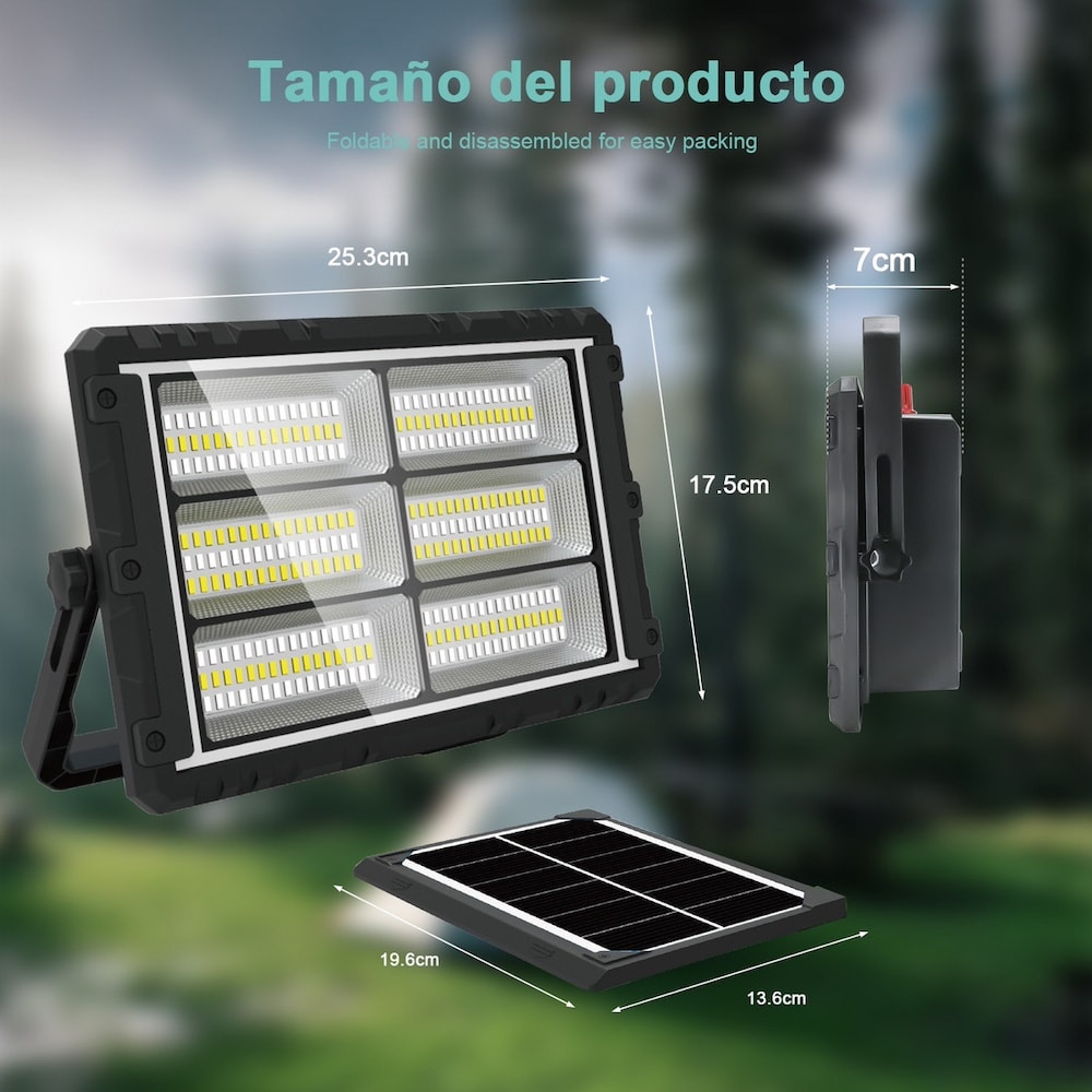 Reflector cargador Solar 200W 6000mAh plegable MOR-2301B5