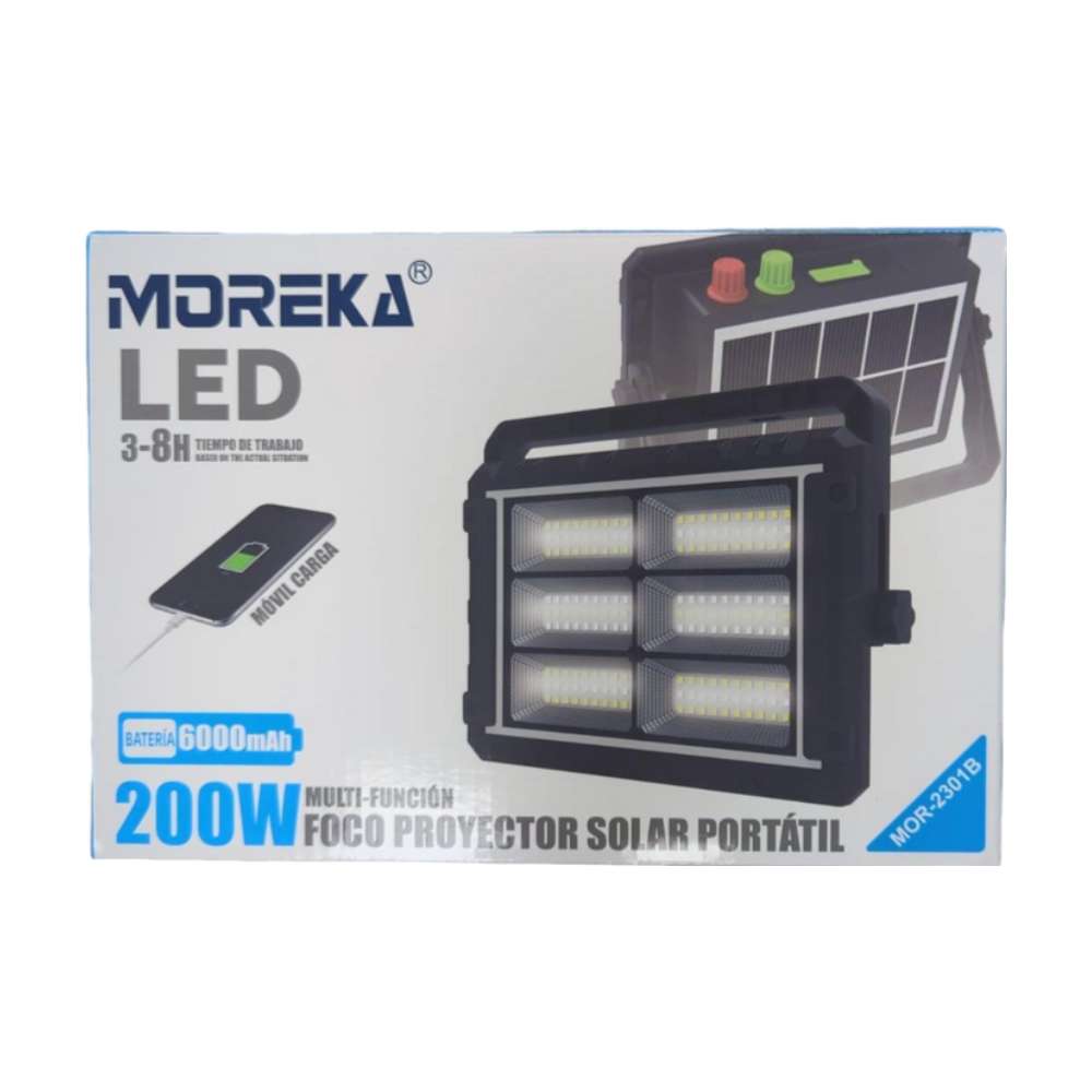 Reflector cargador Solar 200W 6000mAh plegable MOR-2301B11