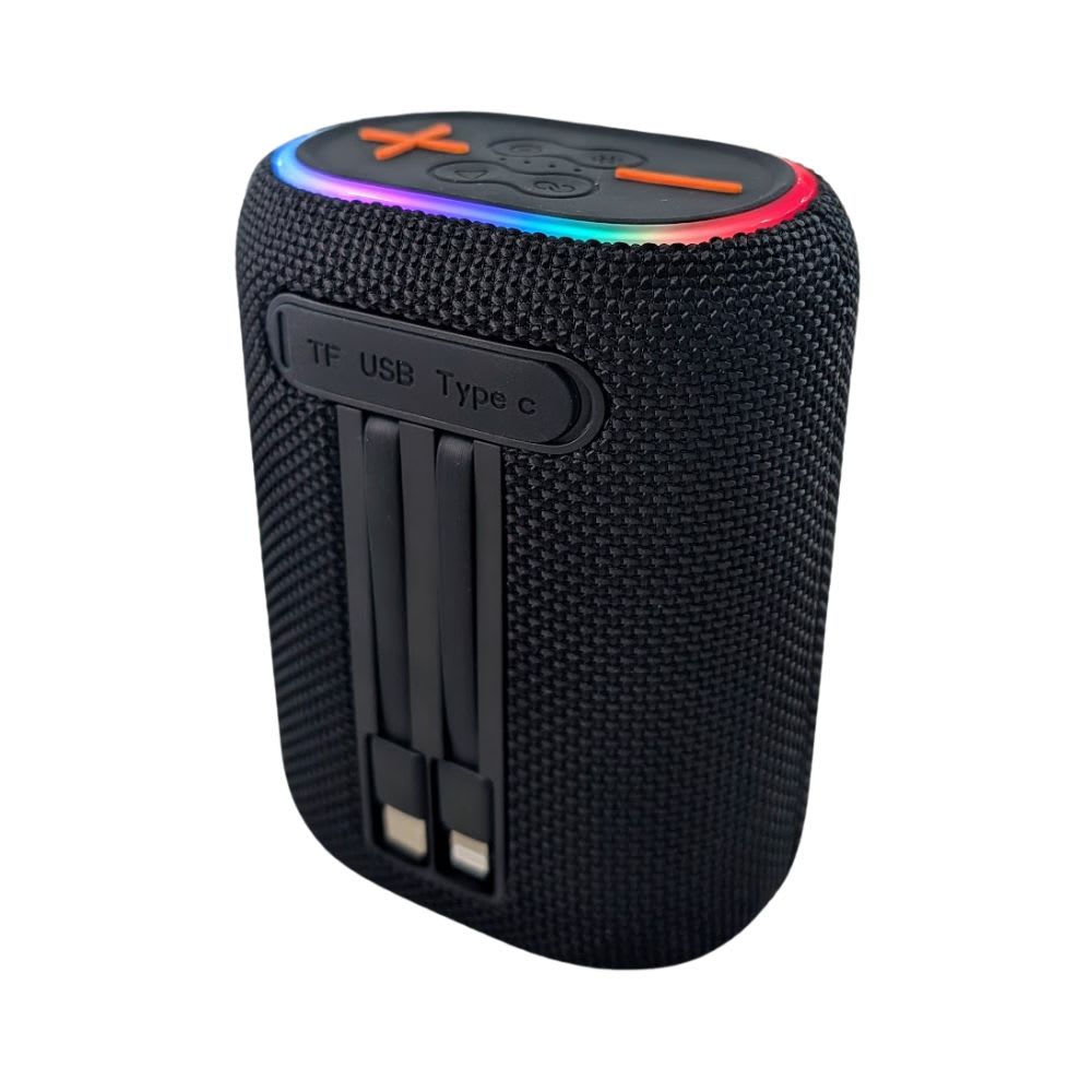 Bocina Power Bank Moreka 439 10W 5000mAh cables tipo IP y C5