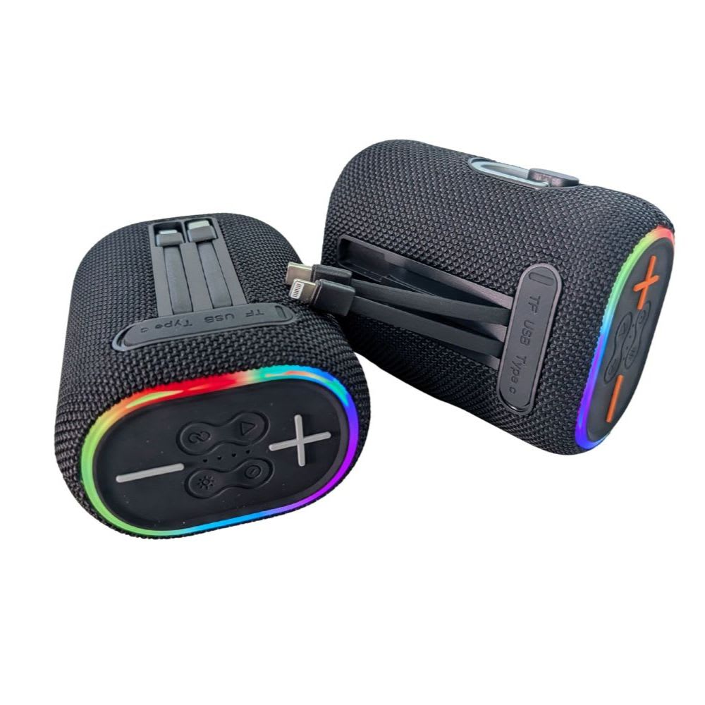 Bocina Power Bank Moreka 439 10W 5000mAh cables tipo IP y C4