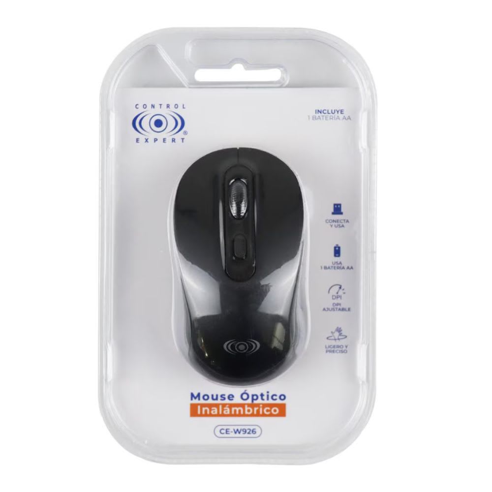 Mouse Bluetoth CONTROL EXPERT CE-W926BK Óptico Incluye batería AA2