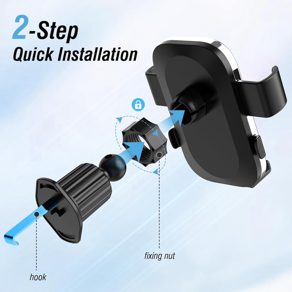 Soporte Automóvil Rendija Ventilación Rotación 360° Moreka Modelo MRT-9325