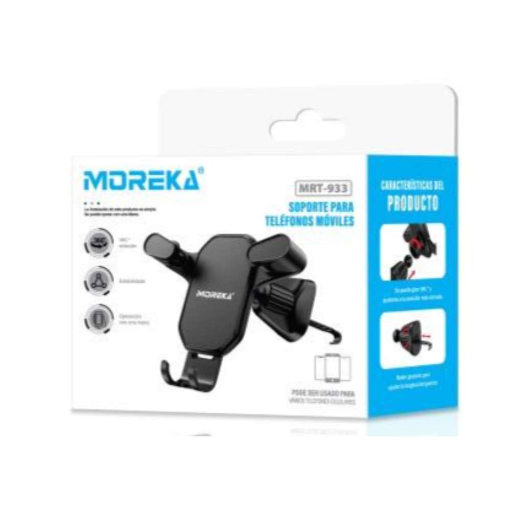 Soporte Automóvil Rendija Ventilación Rotación 360° Moreka Modelo MRT-9332