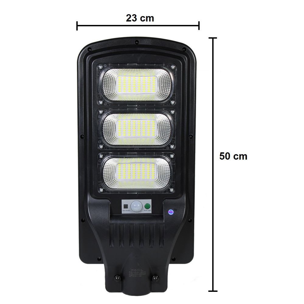 Luminaria Suburbana Alumbrado Publico Solar 150W con Sensor Movimiento MS-E150W7