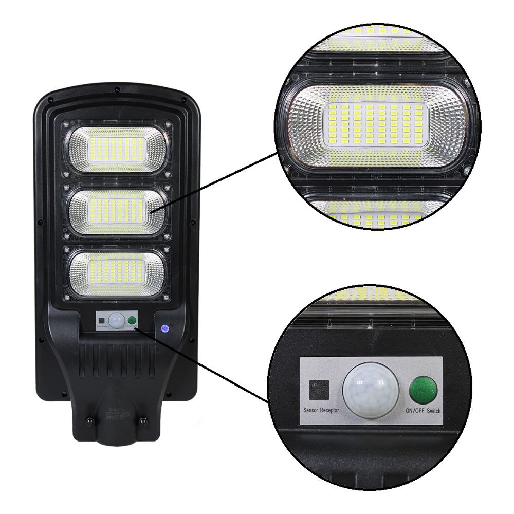 Luminaria Suburbana Alumbrado Publico Solar 150W con Sensor Movimiento MS-E150W8