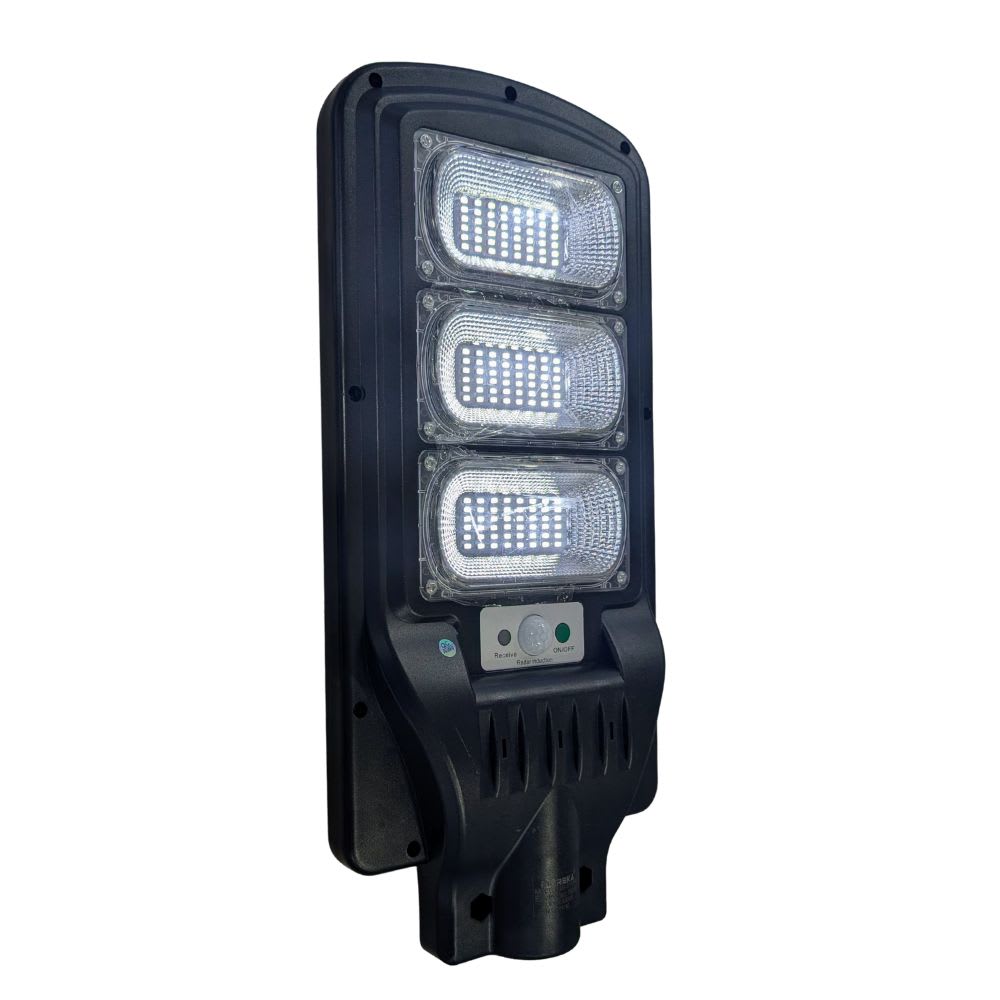 Luminaria Suburbana Alumbrado Publico Solar 150W con Sensor Movimiento MS-E150W4