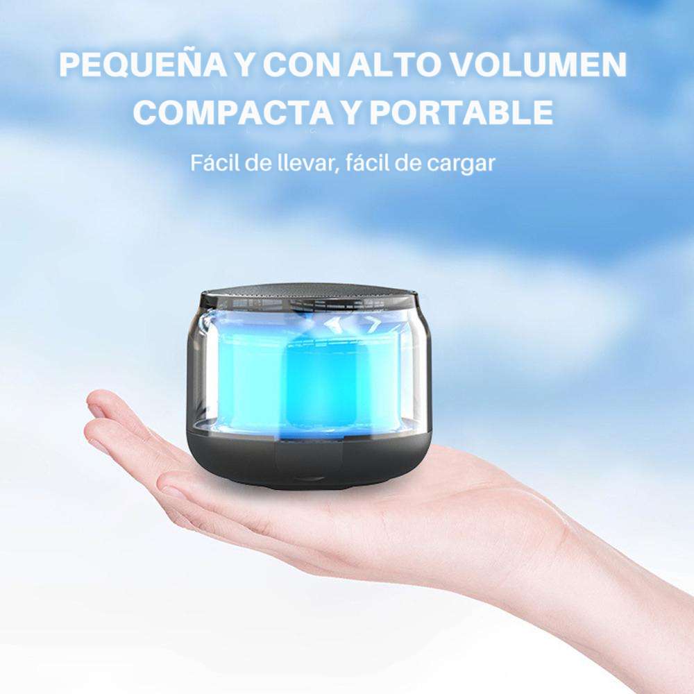 Bocina MS300 5W 5000mAh 4-5 hrs de bateria Bluetooth luz RGB recargable3