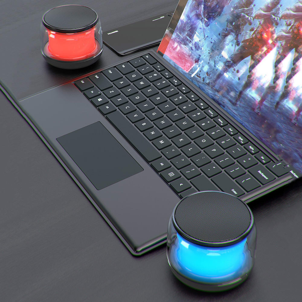 Bocina MS300 5W 5000mAh 4-5 hrs de bateria Bluetooth luz RGB recargable5