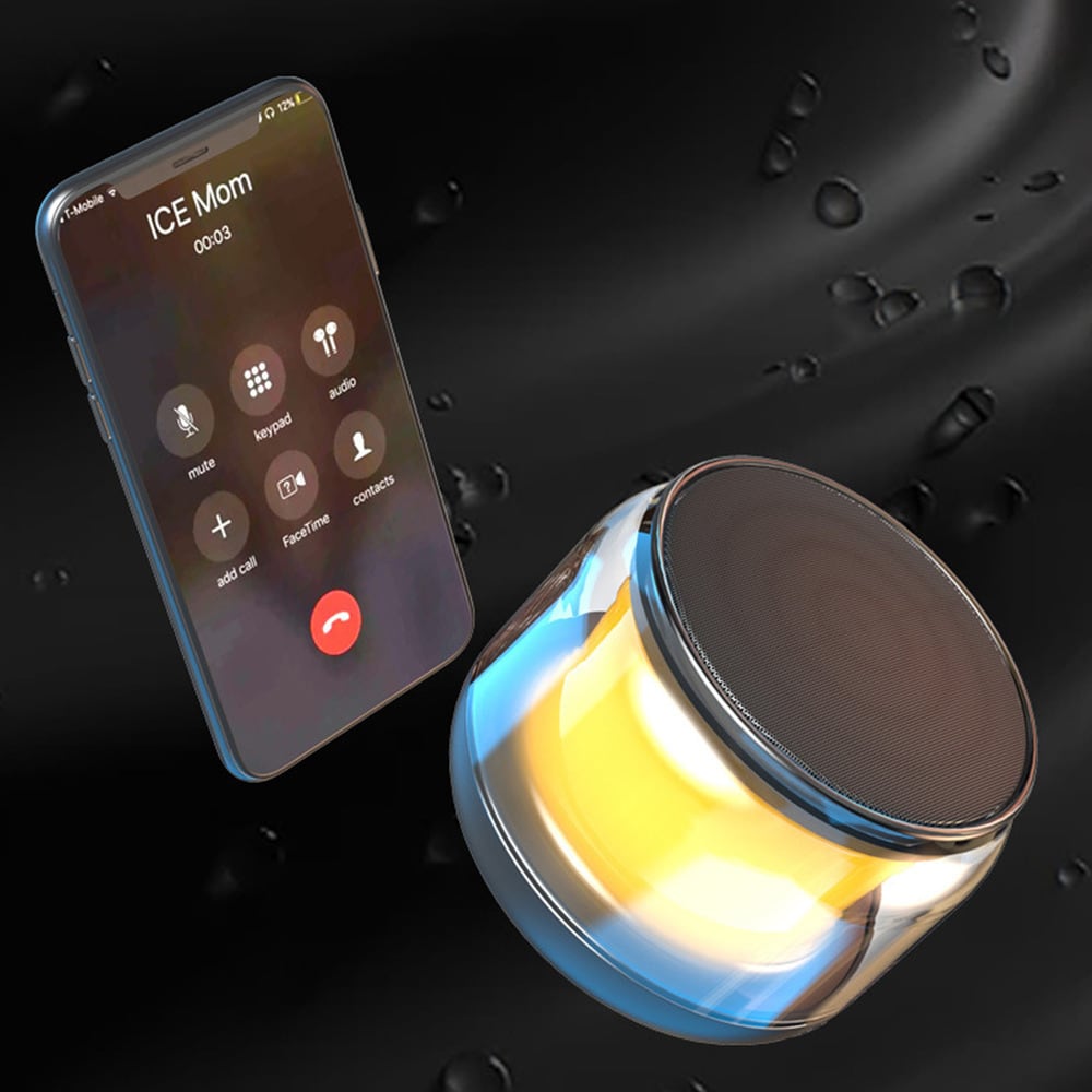 Bocina MS300 5W 5000mAh 4-5 hrs de bateria Bluetooth luz RGB recargable4