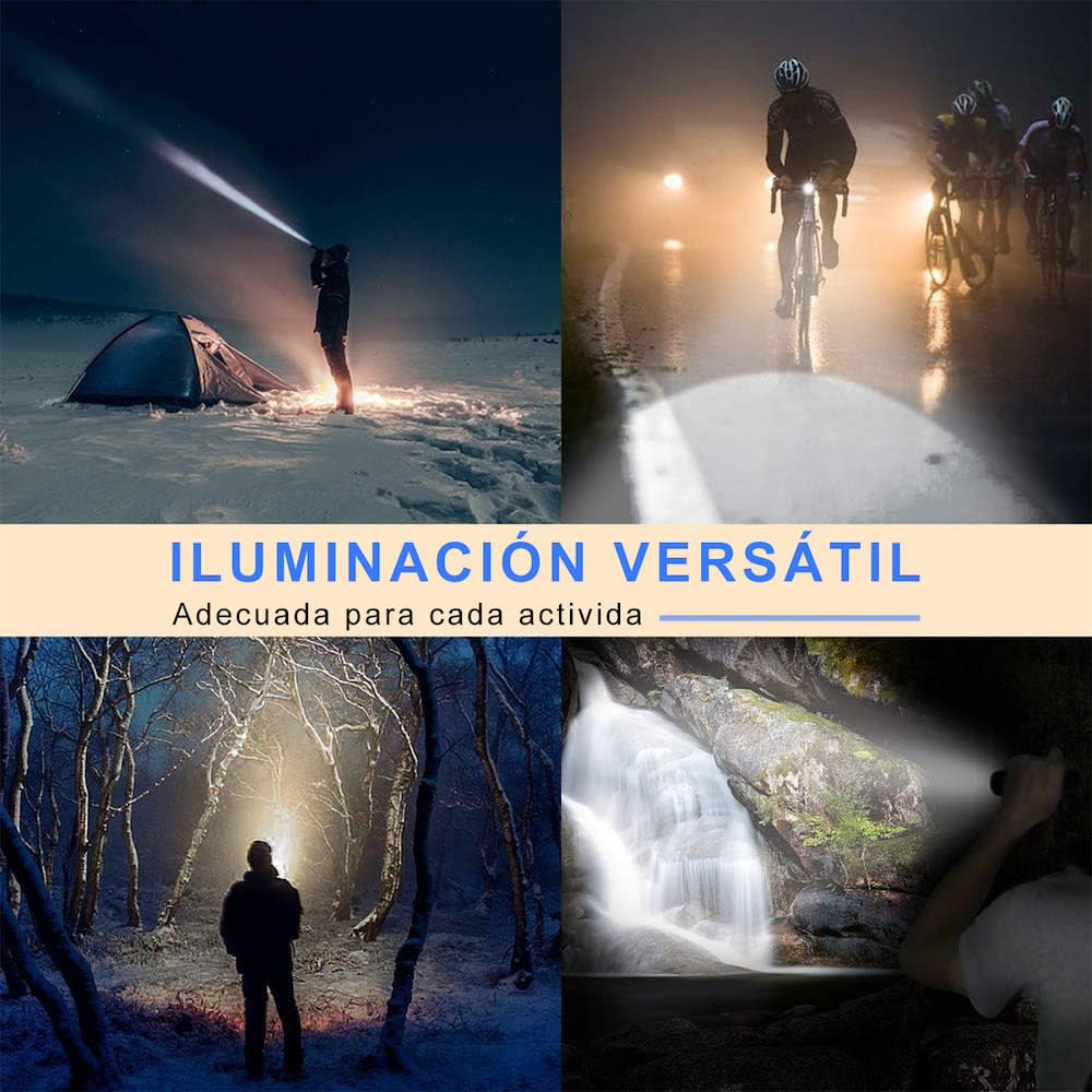 Lámpara Táctica Recargable Usb Láser 20W Moreka MT-0266