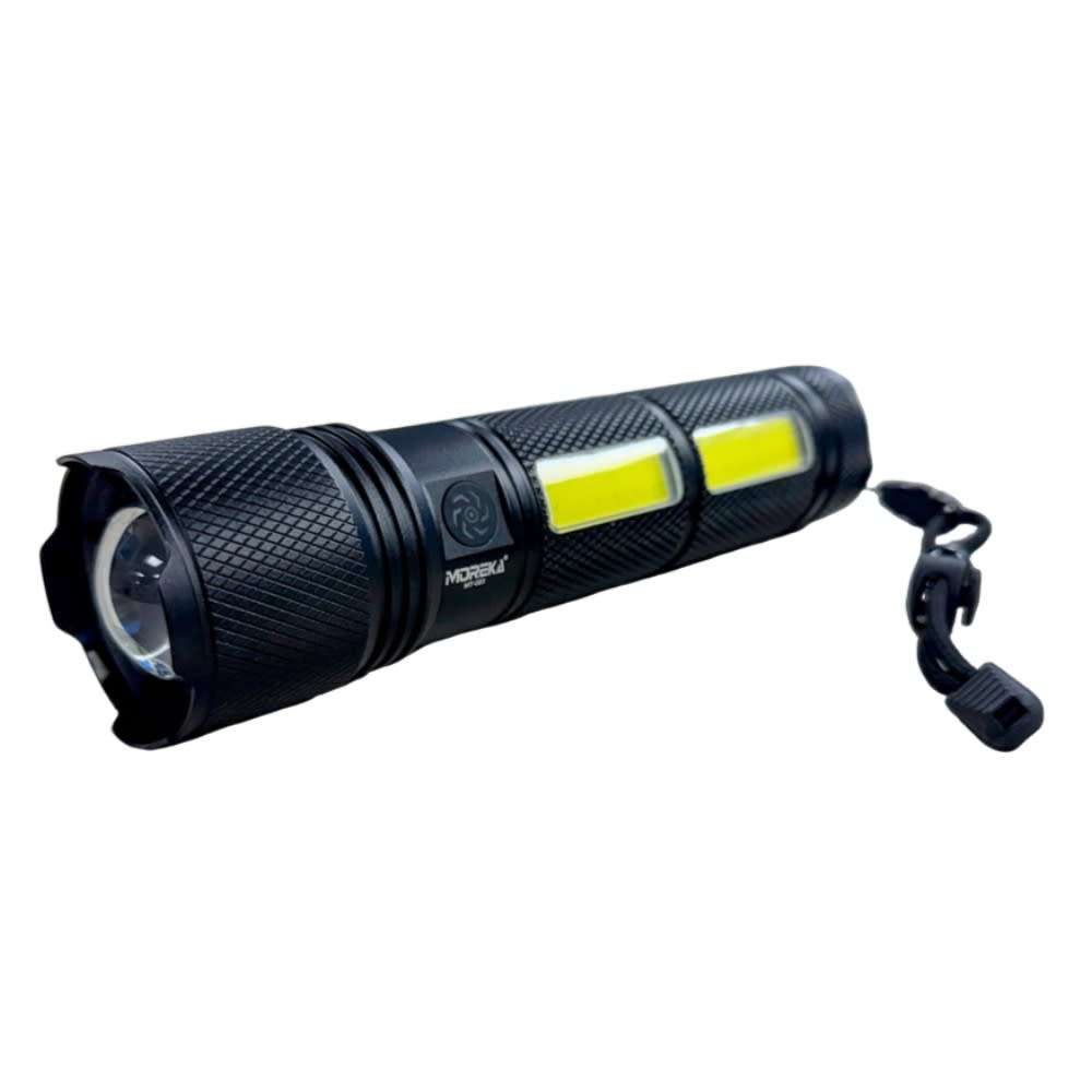 Linterna tactica metalica recargable 3600mAh TG+COB 3000 metros de distancia MT-0236