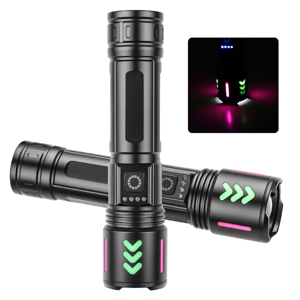 Lampara Táctica Recargable Usb Laser 20W 8800mAh / 4.2V  Moreka MT-0327