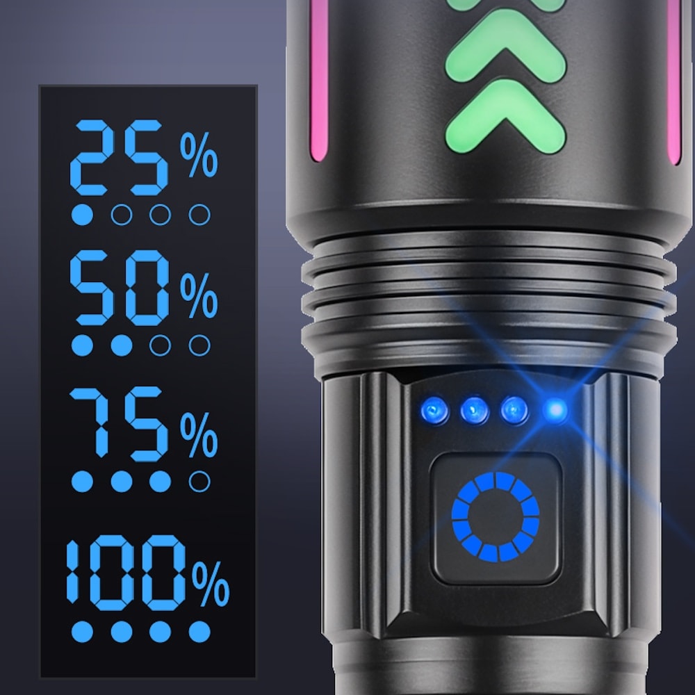 Lampara Táctica Recargable Laser 20W 8800mAh Moreka MT-0326