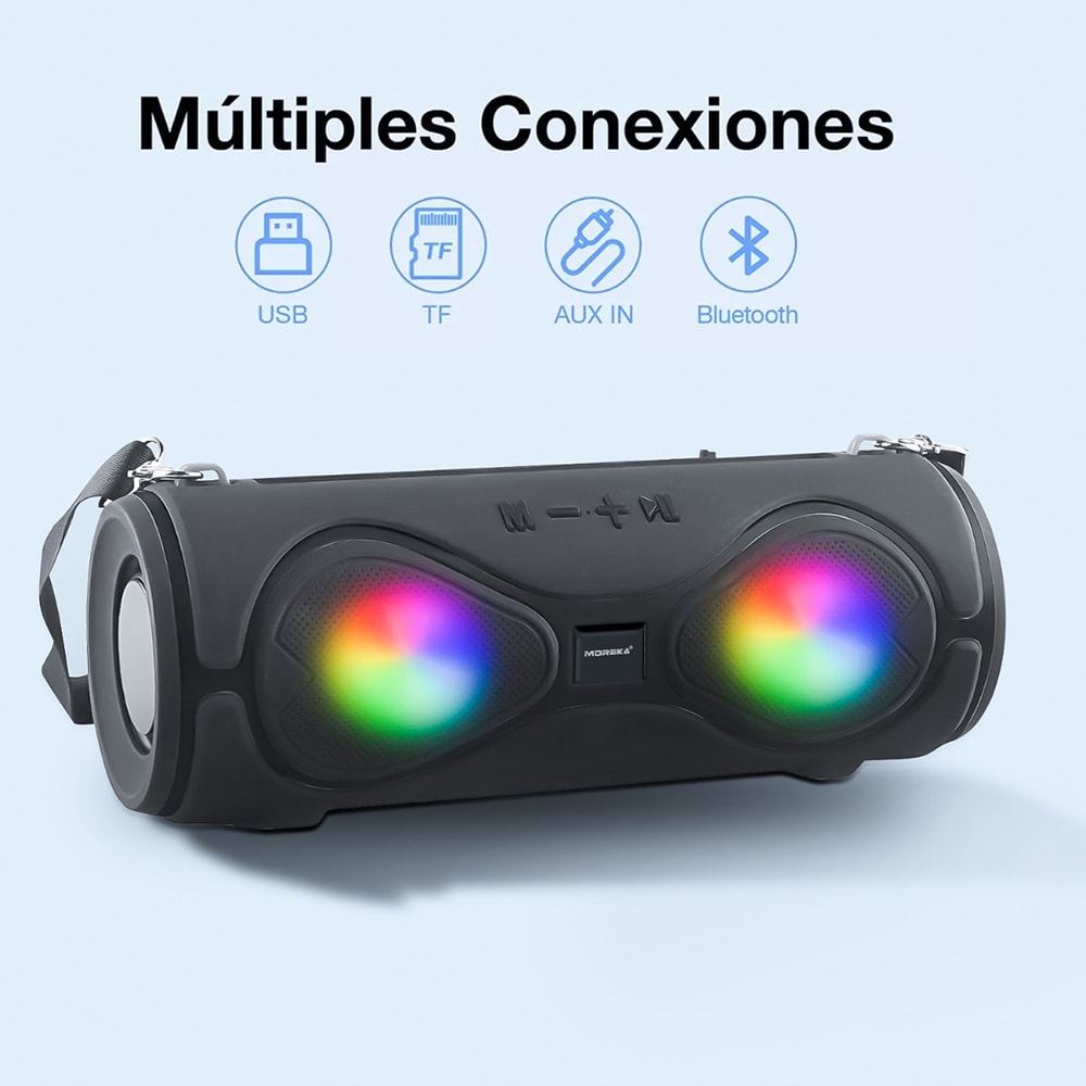 Bocina Portátil Moreka MW8S Inalámbrico Bluetooth Con Radio Fm y Antena7