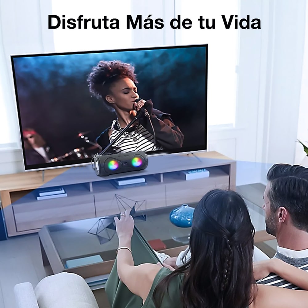 Bocina Portátil Moreka MW8S Inalámbrico Bluetooth Con Radio Fm y Antena8