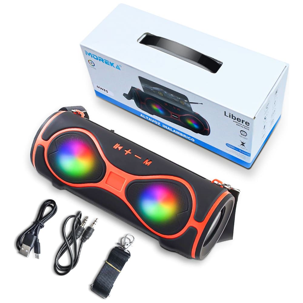 Bocina Portátil Moreka MW8S Inalámbrico Bluetooth Con Radio Fm y Antena2