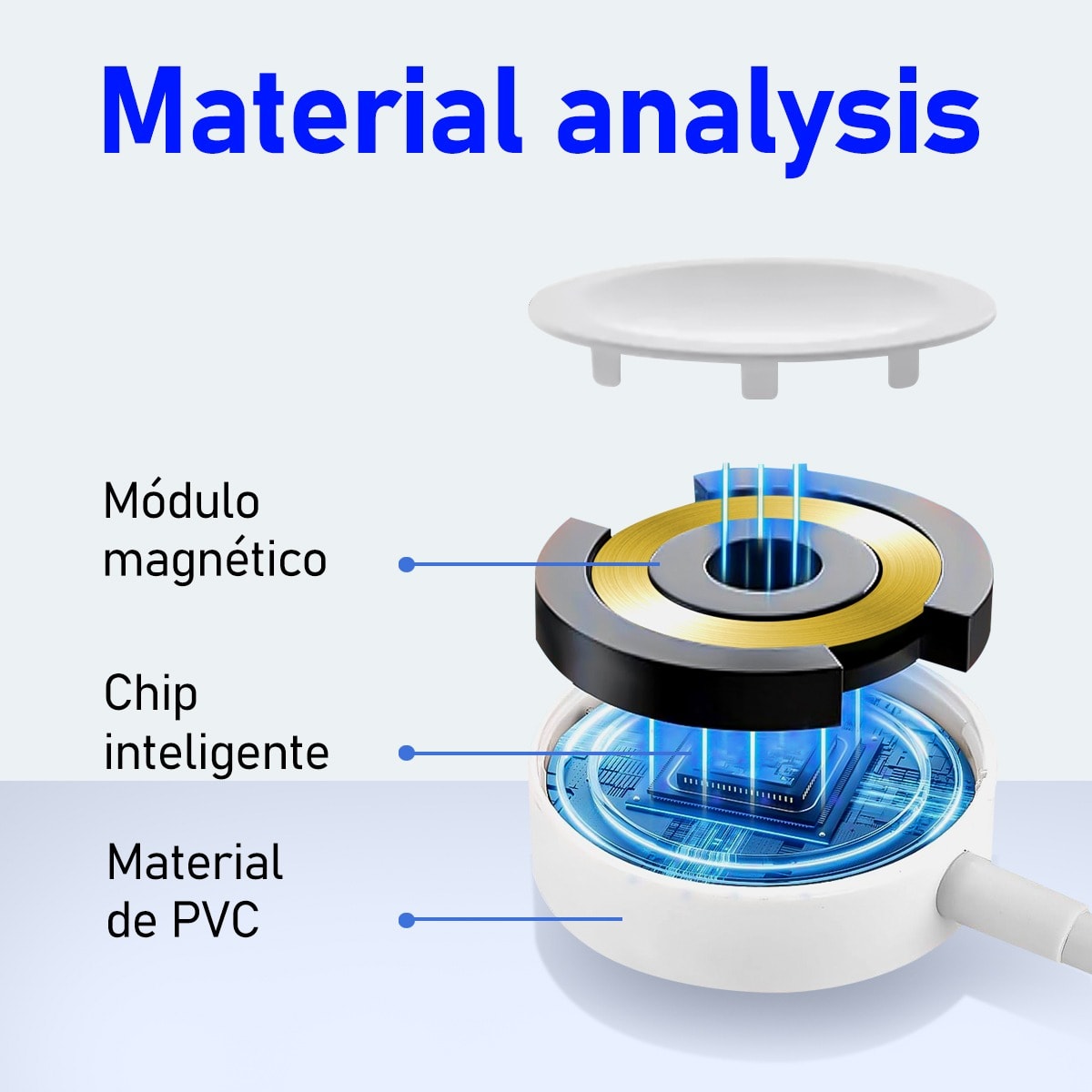 Cargador Magnetico Inálambrico 0.8M 150 mA G-TIDE MWC76