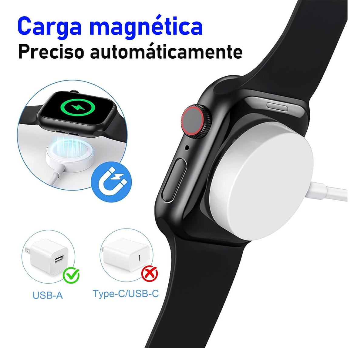 Cargador Magnetico Inálambrico 0.8M / 150 mA G-TIDE MWC75