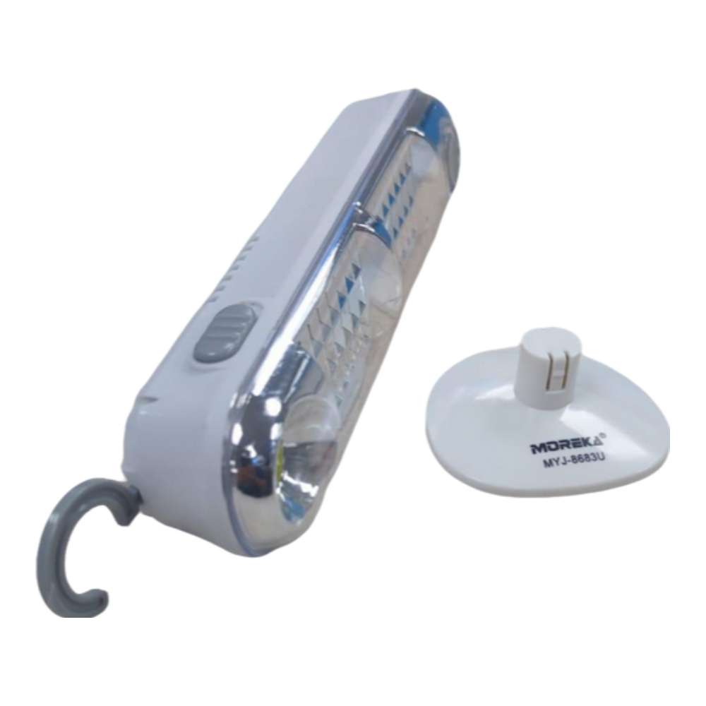 Lampara de Emergencia portátil Moreka MYJ-8683U 43 Leds recargable gancho pegable6