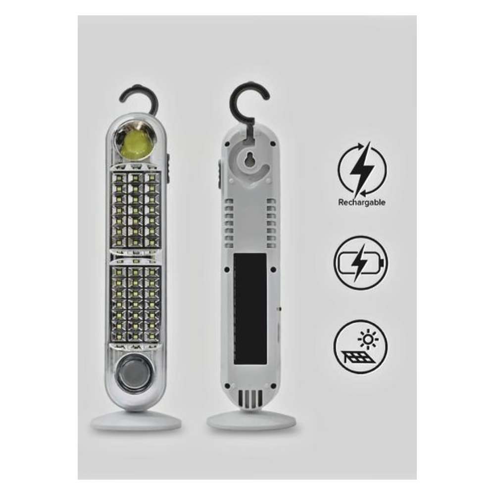 Lampara de Emergencia portátil Moreka MYJ-8683U 43 Leds recargable gancho pegable7