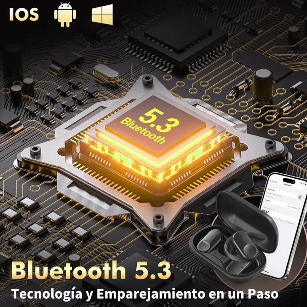 Audífonos OWS2 Cancelación Ruido  Audífonos 30mAh / Estuche 400mAh IPX4 G-TIDE5