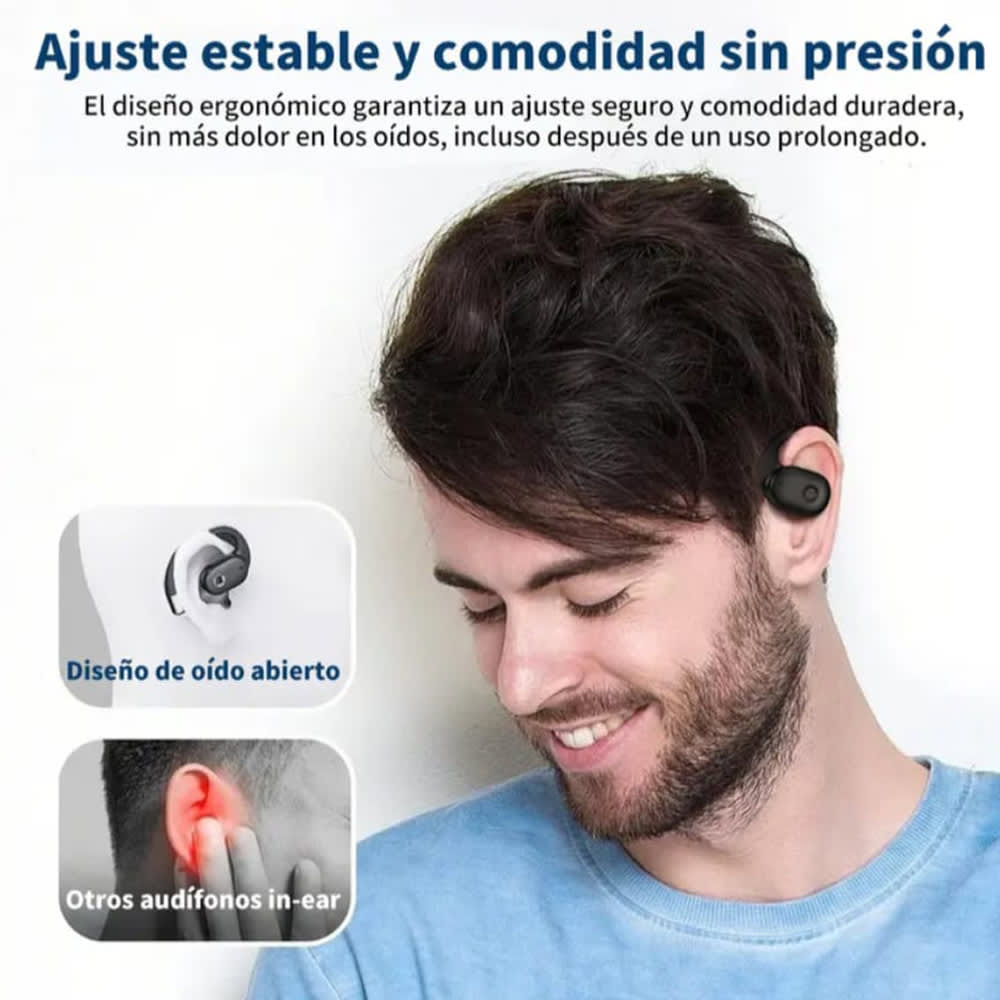 Audífonos Bluetooth Conducción de Aire Cancelación de Ruido Sport 50mAh IPX4 G-TIDE OWS 85