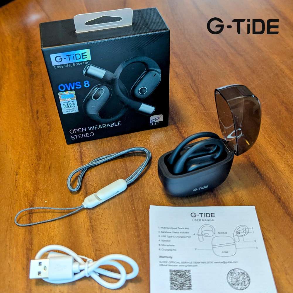 Audífonos Bluetooth Conducción de Aire Cancelación de Ruido Sport 50mAh IPX4 G-TIDE OWS 810
