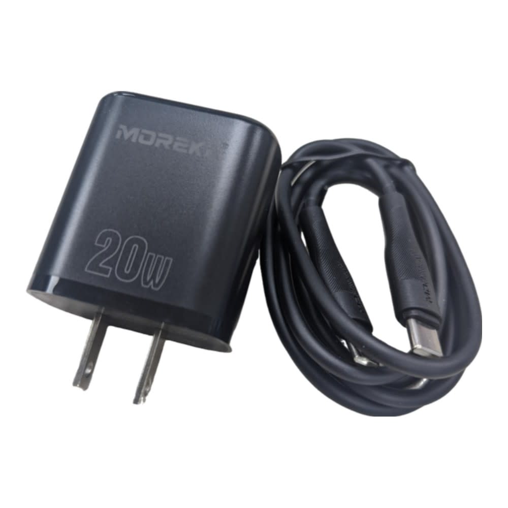 Cargador 20W Moreka P209 puerto C y cable tipo C - C6